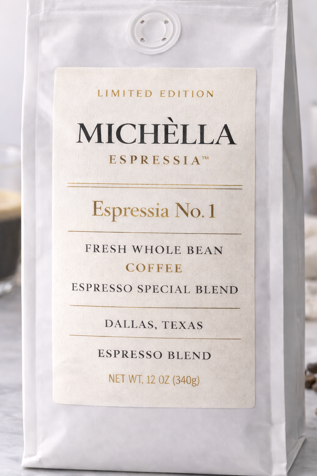 MICHÈLLA ESPRESSIA™ No.1 Espresso Blend – 12 oz