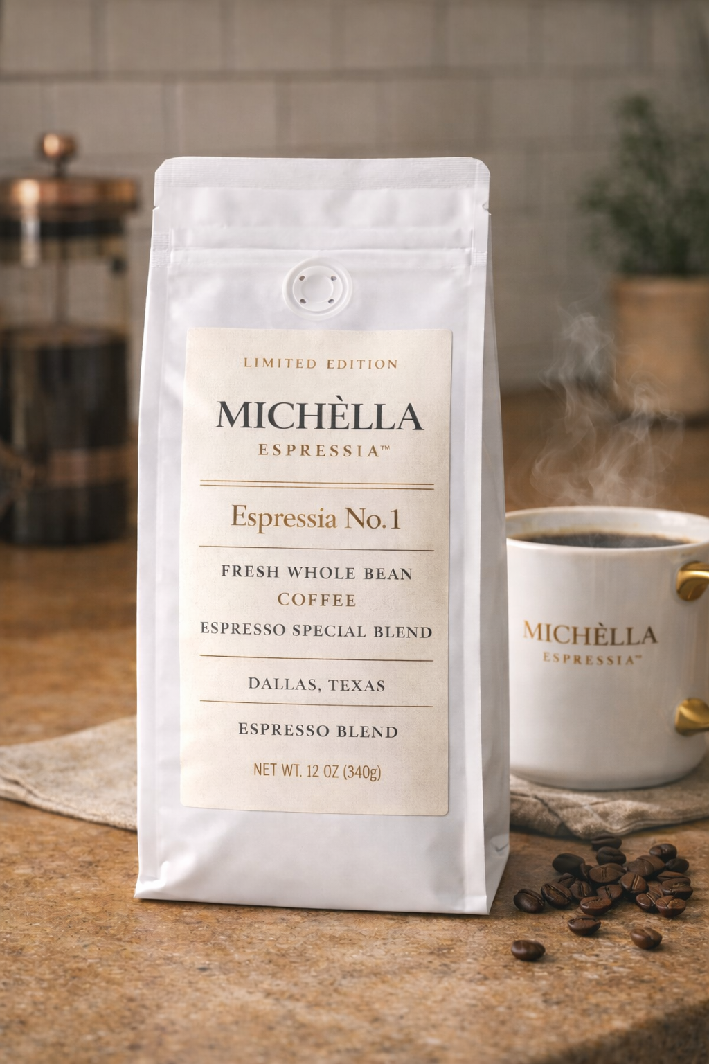 MICHÈLLA ESPRESSIA™ No.1 Espresso Blend – 12 oz